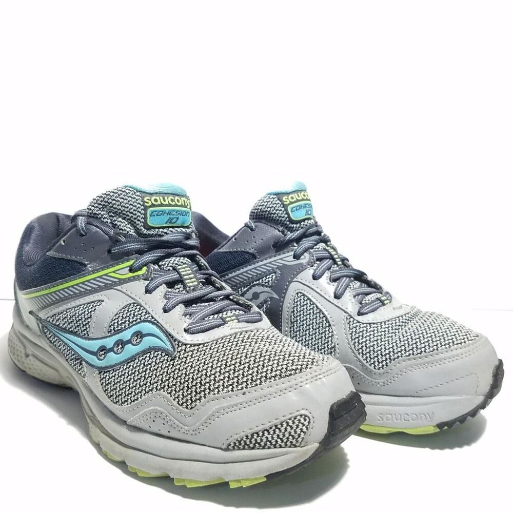 Saucony cohesion 10 athletic running shoe sz 8 walking gym cardio workout perfor